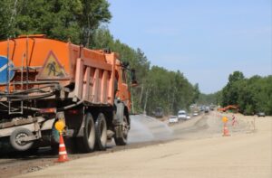 В столице Приамурья реконструируют аэропортовскую трассу